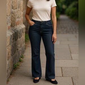 Terry Lewis Classic Luxuries Women’s Jeans 12 Stretch Bootcut Dark Wash Y2K